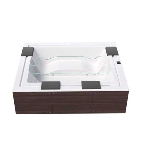 Spa fuoriterra - VIBE-INFINITY-WOOD - Aquatica Marmite SP. Z.o.o - rettangolare / 5 posti / 4 posti