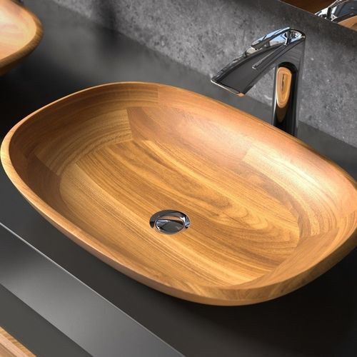 Lavabo da appoggio - COLETTA-A - Aquatica Marmite SP. Z.o.o - in acero / in noce americano / in padouk