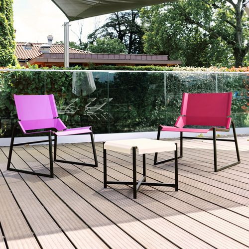 Tavolino basso contemporaneo - PLEATS - TF URBAN - in alluminio / in acciaio / con supporto in acciaio termolaccato