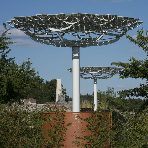 Scultura in acciaio - LA RONDE DES OMBELLES - TF URBAN - in porcellana / da esterno / da giardino