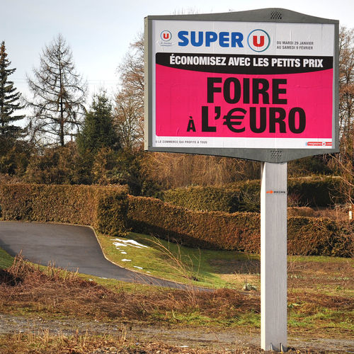Cartello pubblicitario con piedi alti - SINGLE-POST 4 M² - TF URBAN - da esterno / contract / pubblicitario