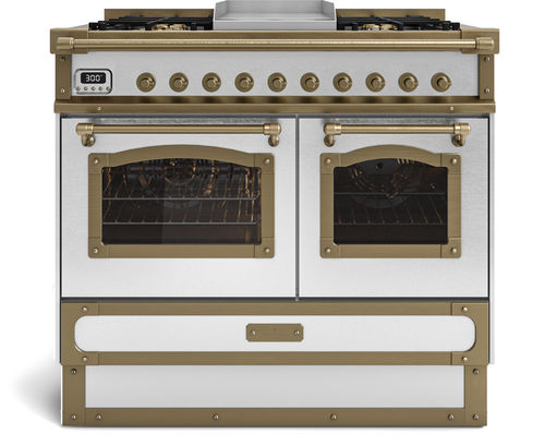 Blocco cottura a gas - RESTART 100 CM - Officine Gullo - elettrico / 4 fuochi / 6 fuochi