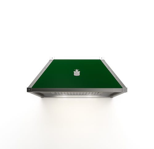 Cappa a muro - PYRAMID - Officine Gullo - con illuminazione integrata / verde
