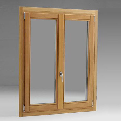 Porta finestra battente - OPTIMUS GOLD 92 - isamserramenti - in legno / a tripli vetri / isolante