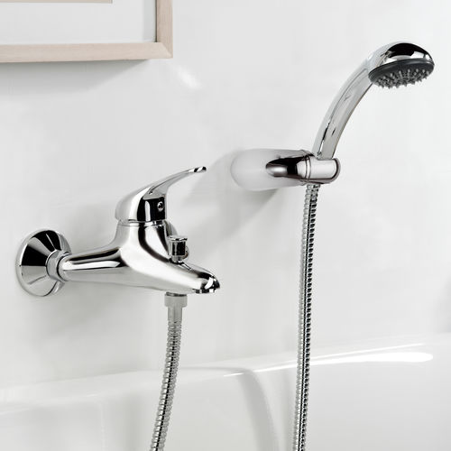Miscelatore per vasca - 230E2 - Rubinetterie Mariani - da parete / in metallo cromato / da bagno