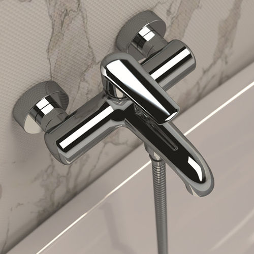 Miscelatore da parete - 212AR - Rubinetterie Mariani - per vasca / in ottone cromato / da bagno