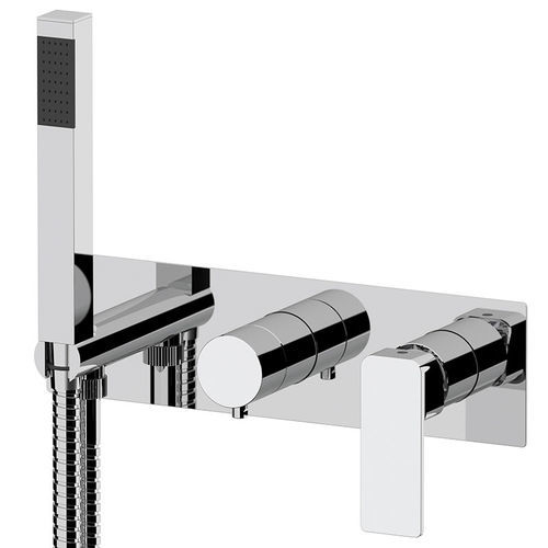 Miscelatore da incasso - 873ICP2WB - Rubinetterie Mariani - per vasca / a muro / in ottone cromato
