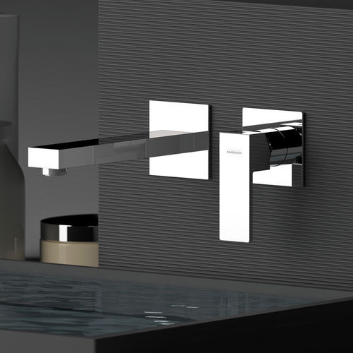 Miscelatore per lavabo - 565REP - Rubinetterie Mariani - a muro / in ottone cromato / da bagno