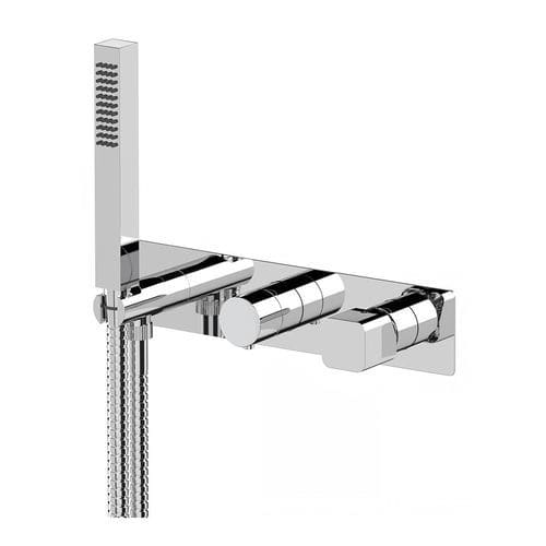 Miscelatore per vasca - 873IQP2WB - Rubinetterie Mariani - da parete / in ottone cromato / da bagno