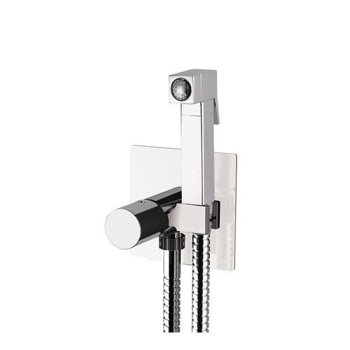 Doccetta manuale per WC - 185AV5W - Rubinetterie Mariani - quadrata / in ottone cromato / contemporanea
