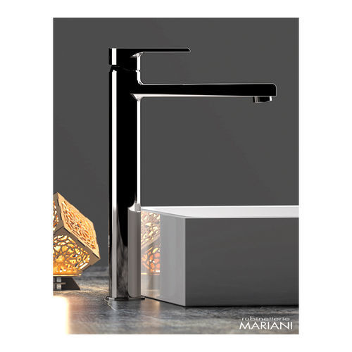 Miscelatore per lavabo - 398AT - Rubinetterie Mariani - da appoggio / in metallo cromato / da bagno