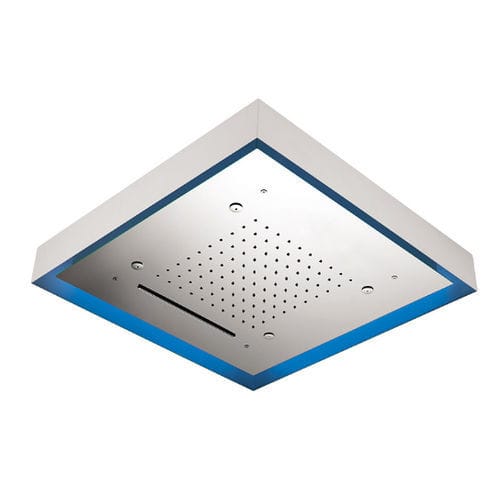 Soffione doccia da soffitto - CAQ57NC - Rubinetterie Mariani - quadrato / a pioggia / a cascata