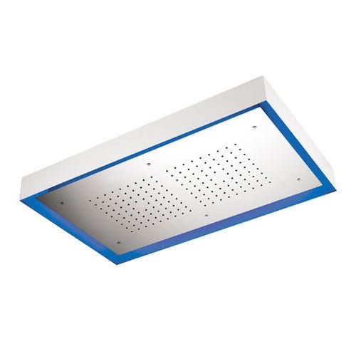 Soffione doccia da soffitto - CAR77 - Rubinetterie Mariani - rettangolare / a pioggia / con illuminazione incorporata