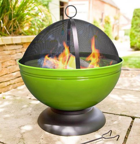 Braciere da giardino a legna - GLOBE - Buschbeck - in acciaio