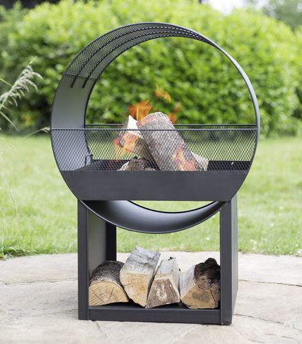 Braciere da giardino a legna - PORTHOLE - Buschbeck - in acciaio