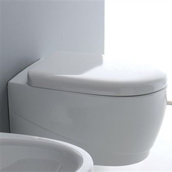 WC sospeso - DIAMANTE - Ceramic Vulcano - in ceramica / con cassetta ad incasso / moderno