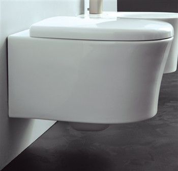 WC sospeso - PERLA - Ceramic Vulcano - in ceramica / con cassetta ad incasso / moderno