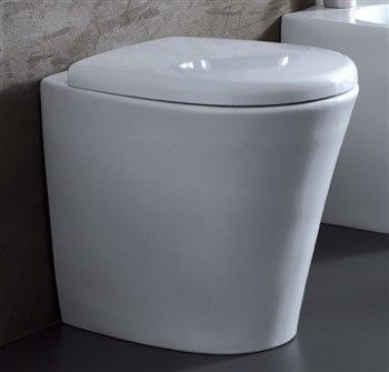 WC da appoggio - PERLA - Ceramic Vulcano - in ceramica / con cassetta ad incasso / moderno