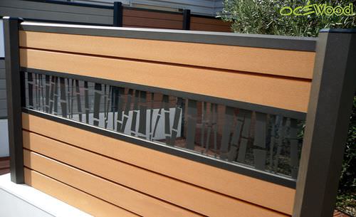 Recinzione a sbarre - BORÉALE DESIGN - OCEWOOD - da giardino / in legno composito / contemporanea