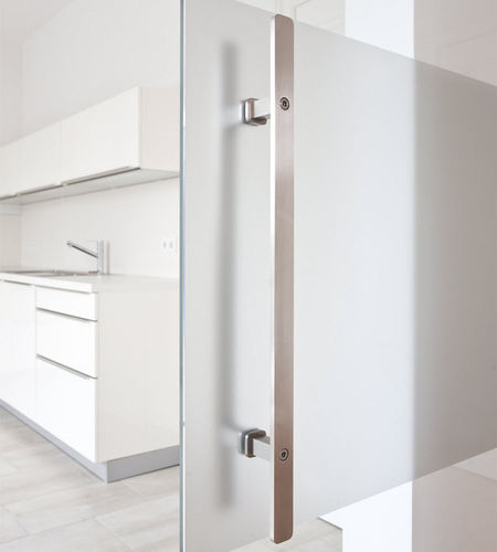 Maniglia a tirante per porta - AKZENT R TG.1143 - MWE Edelstahlmanufaktur - in acciaio inossidabile lucido / in acciaio inossidabile spazzolato / contemporanea