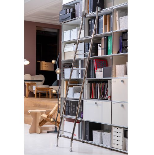 Scala a pioli con ganci - BASIC - MWE Edelstahlmanufaktur - scorrevole / in acciaio inossidabile / per uso residenziale