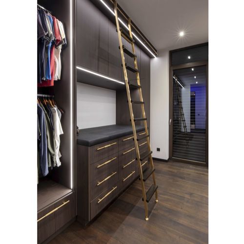 Scala a pioli con ganci - AKZENT SL.6001.AK - MWE Edelstahlmanufaktur - scorrevole / in acciaio / per uso residenziale