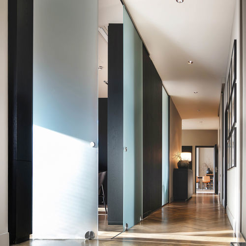 Sistema scorrevole in metallo - TERRA M - MWE Edelstahlmanufaktur - per porta / per porta in vetro / per uso residenziale
