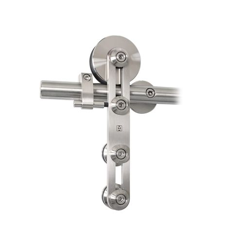 Sistema scorrevole in acciaio inossidabile - PROTEC ST.1016 - MWE Edelstahlmanufaktur - per porta in vetro / per porta in legno