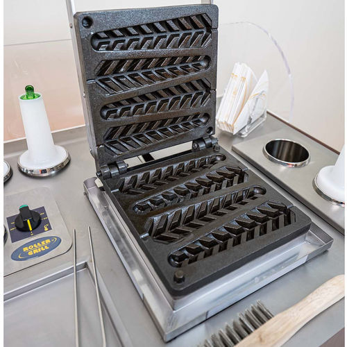 Stampo per cialde professionale - GES23 Roller Grill - CREPES DE France - elettrico / con bastoncino / singolo