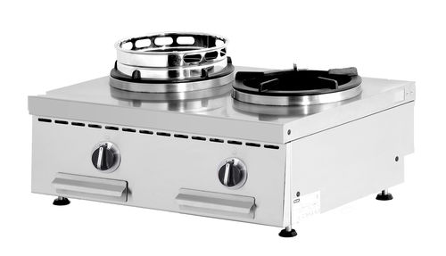 Piano cottura a gas - NGWT 7-55/SN - Nayati Europe - professionale / 2 fuochi / da appoggio