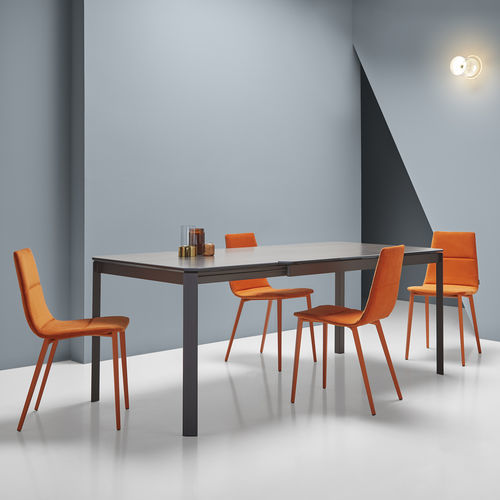 Tavolo contemporaneo - SALT - MOBLIBERICA - in ceramica / con supporto in metallo / rettangolare
