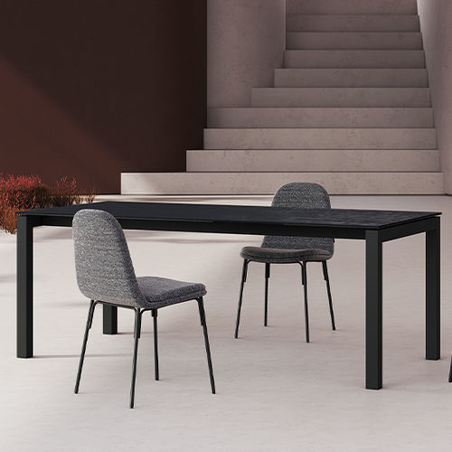 Tavolo contemporaneo - JULIA - MOBLIBERICA - in ceramica / con supporto in acciaio / con supporto in acciaio inossidabile