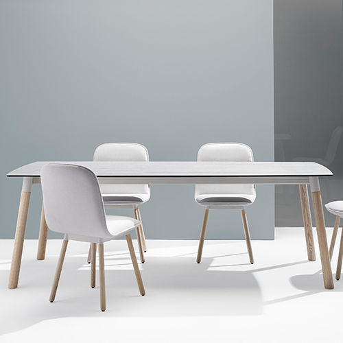 Tavolo contemporaneo - KÖLN  - MOBLIBERICA - in ceramica / con supporto in frassino / rettangolare