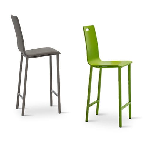Sedia alta contemporanea - KOKO - MOBLIBERICA - da interno / in tessuto / in metallo