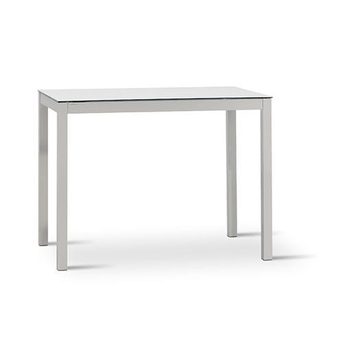 Tavolo alto contemporaneo - ALTEA - MOBLIBERICA - in ceramica / con supporto in metallo / rettangolare