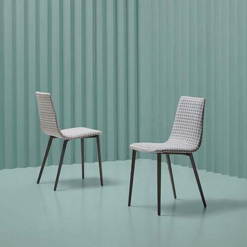 Sedia contemporanea - SALT  - MOBLIBERICA - da interno / in tessuto / con supporto in metallo
