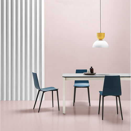 Sedia contemporanea - SALT - MOBLIBERICA - da interno / in legno / con supporto in metallo