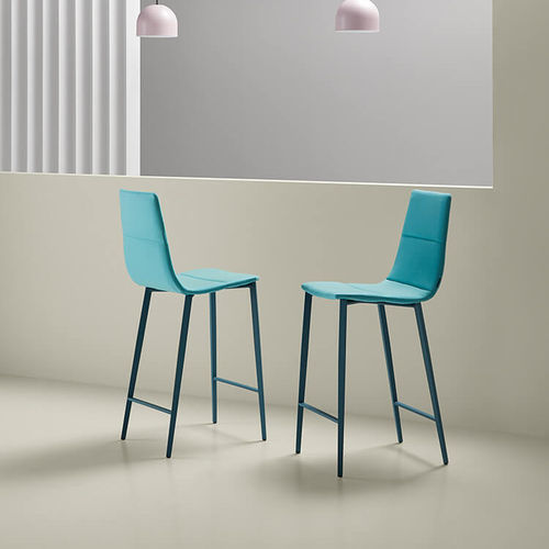 Sedia alta contemporanea - SALT  - MOBLIBERICA - da interno / in tessuto / con supporto in metallo