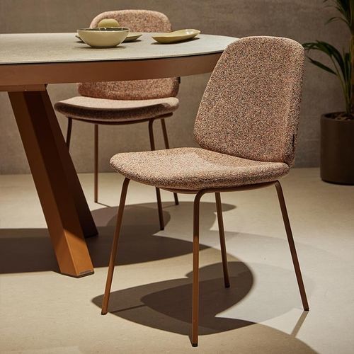 Sedia contemporanea - LISSE  - MOBLIBERICA - da interno / in tessuto / con supporto in metallo