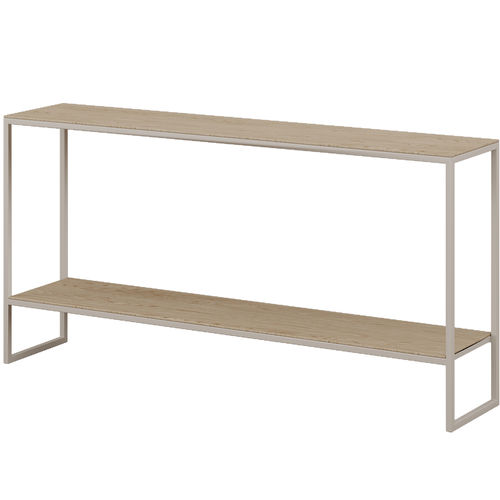 Consolle contemporanea - TERRA - MOBLIBERICA - in legno / con supporto in metallo / rettangolare