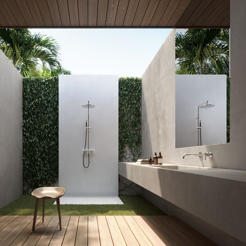 Colonna doccia termostatica - CLASSY : W675.E - Fontealta - in acciaio inossidabile / da parete / contemporanea