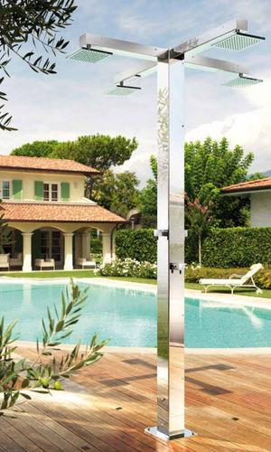 Doccia da giardino per piscina - COMMUNITY Q120 - Fontealta - in acciaio inossidabile / per uso residenziale / contract