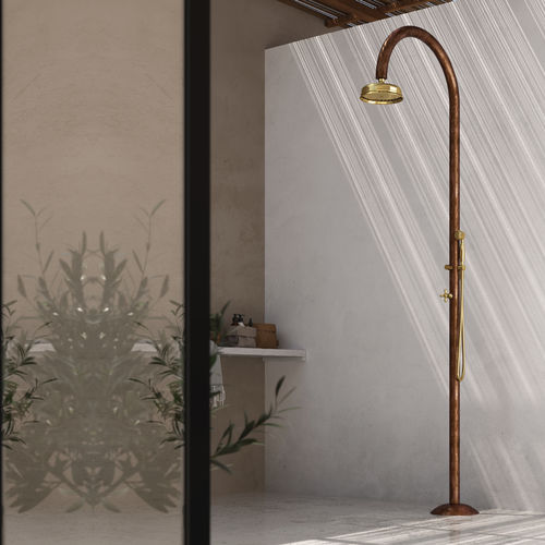 Doccia da esterno in rame - ORIGO RAME SHOWER: C50R.E - Fontealta - per uso residenziale