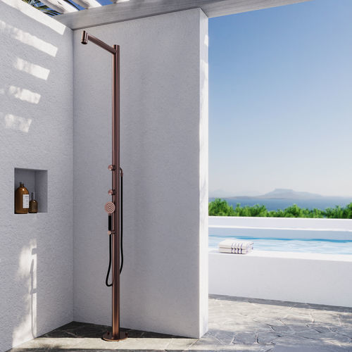 Colonna doccia contract - FLAMINGO F60.ME - Fontealta - in acciaio inossidabile / su piede / contemporanea