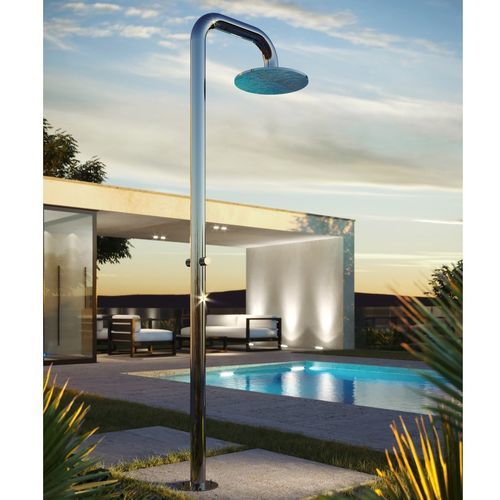 Doccia da esterno per piscina - BOSS WIDE: BW76.2 - Fontealta - in acciaio inossidabile / contract / per uso residenziale