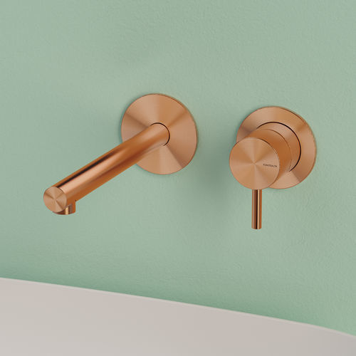 Miscelatore per lavabo - SKINNY W2MP.2.L - Fontealta - da parete / in acciaio inossidabile AISI 316 / da interno