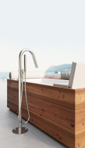 Doccia da esterno in acciaio inossidabile - TWIGGY BATHTUB: CS40V.ME - Fontealta