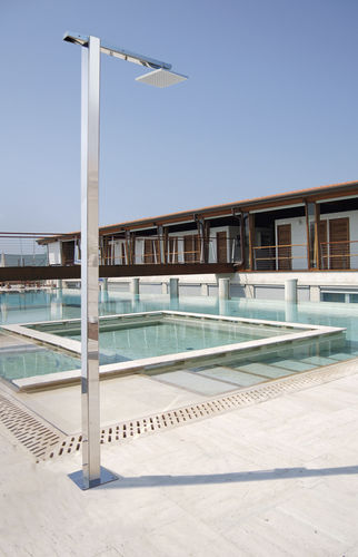 Doccia da giardino per piscina - SQUARE SHOWER: Q86 - Fontealta - in acciaio inossidabile