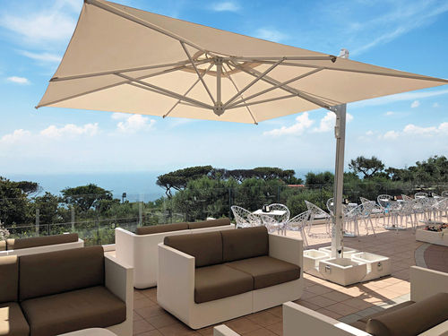 Ombrellone quadrato - Galileo Maxi StarWhite - Scolaro - laterale / orientabile / telescopico