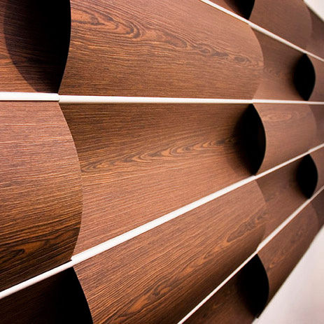 Pannello decorativo da parete - WOVIN WALL.01 - Wovin Wall - in legno / in laminato / 3D